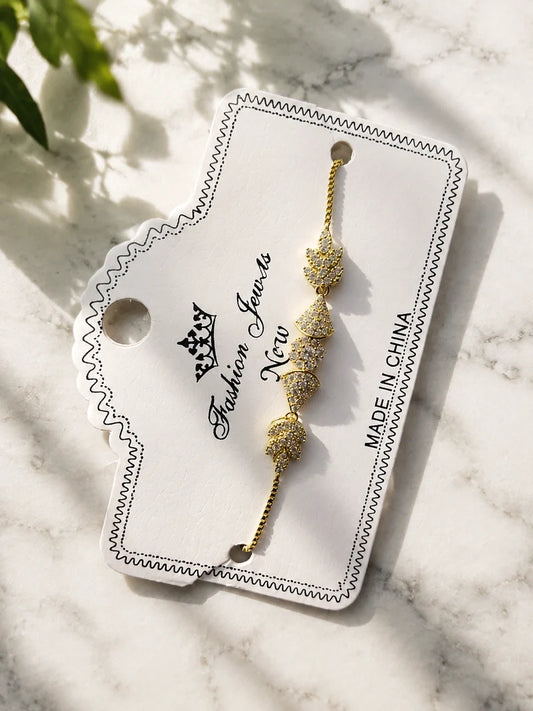 Elegant Gold Crystal Bracelet